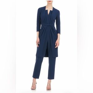Kay Unger Velma Navy Walk-Through Jumpsuit 6